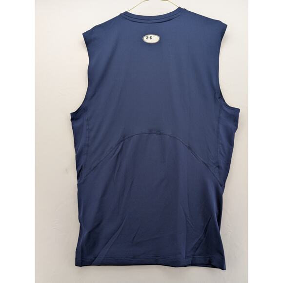 NWT Under Armour HeatGear Men's Compression Sleeveless in Midnight Navy size XL - Picture 7 of 7